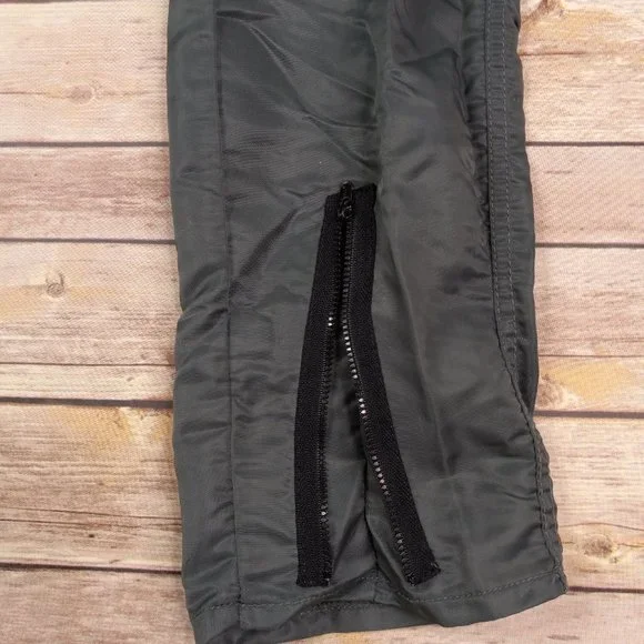 Vintage Bugle Boy 29M Countdown Parachute Pants Gray With Black Zippers - Picture 4 of 12